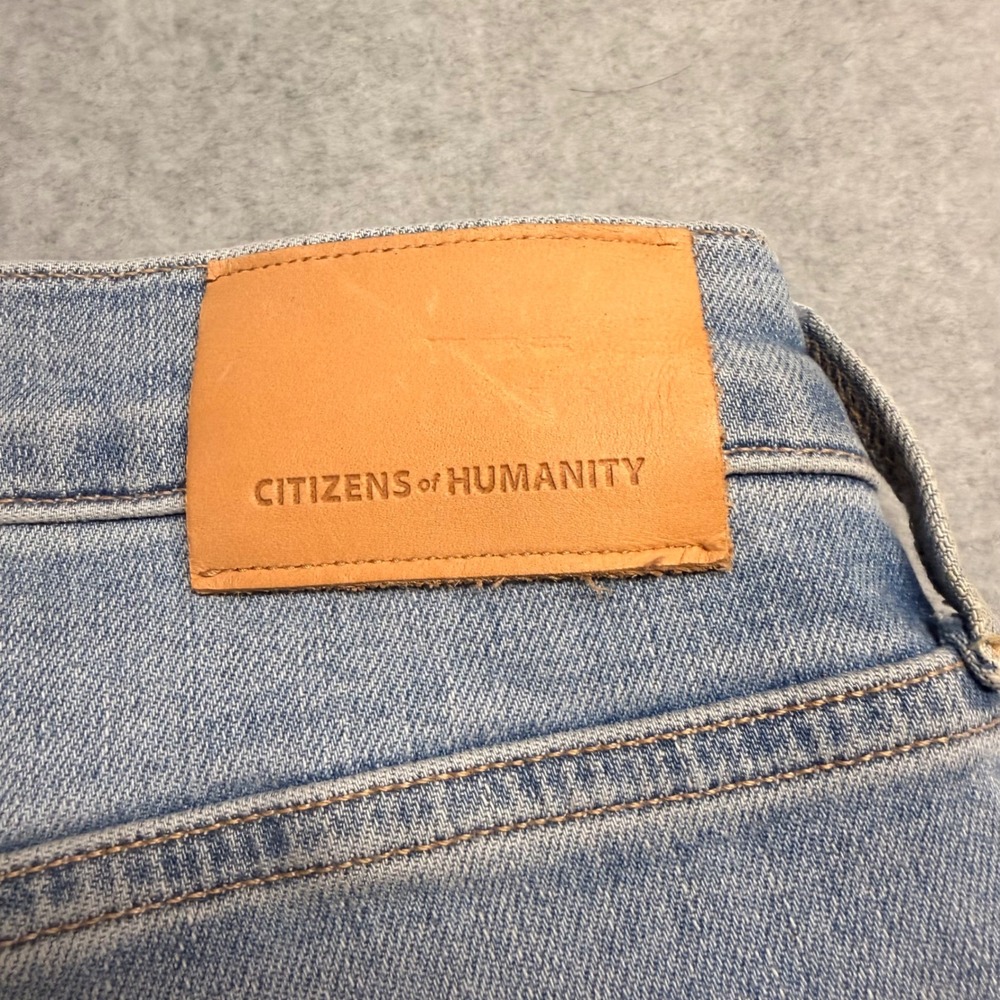Citizens of Humanity Ella High Rise Straight Leg Jeans‎ Light Wash 24 Distressed - Picture 11 of 11
